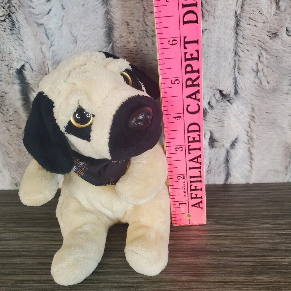 Harley-Davidson Tan Pug Floppy Bean Bag 6